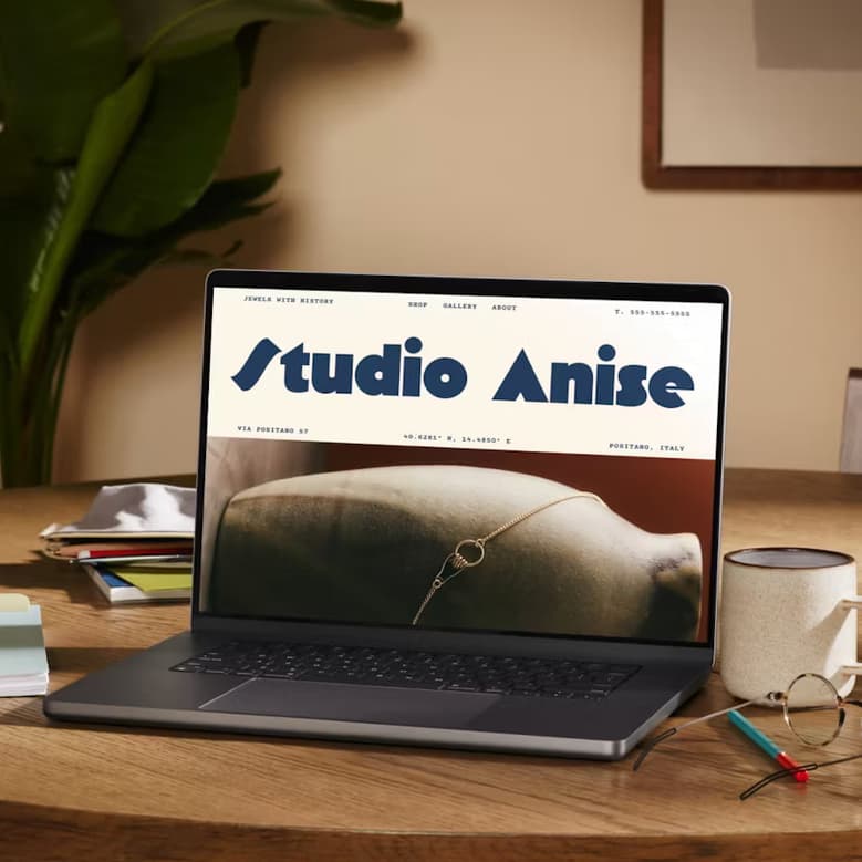 grafik design website with heavy design and art direction focus